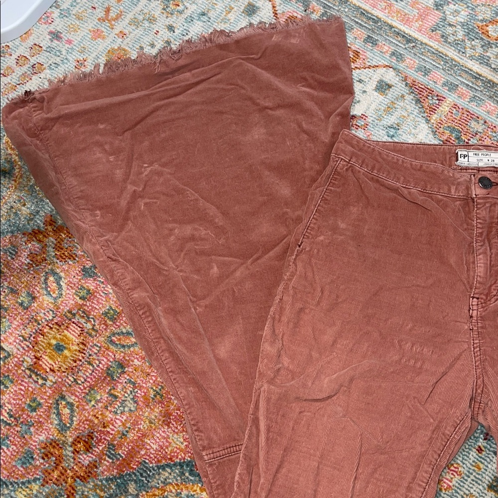 Free People Emre Low Rise Flare Women Jean Retro - Picture 3 of 6